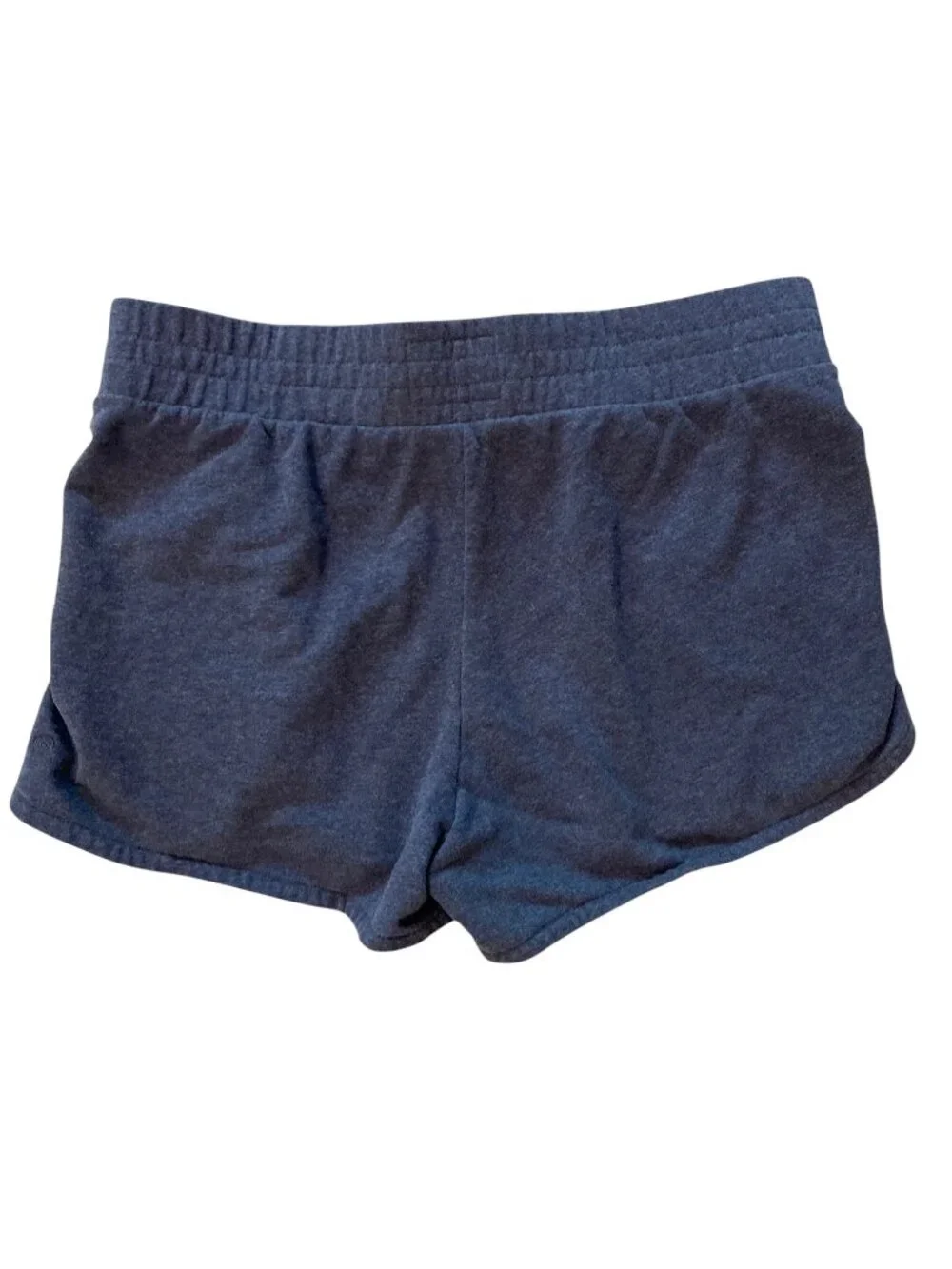Women's CHAMPION Dolphin Hem Terry Cloth Shorts NAVY BLUE Size XL - Picture 2 of 3